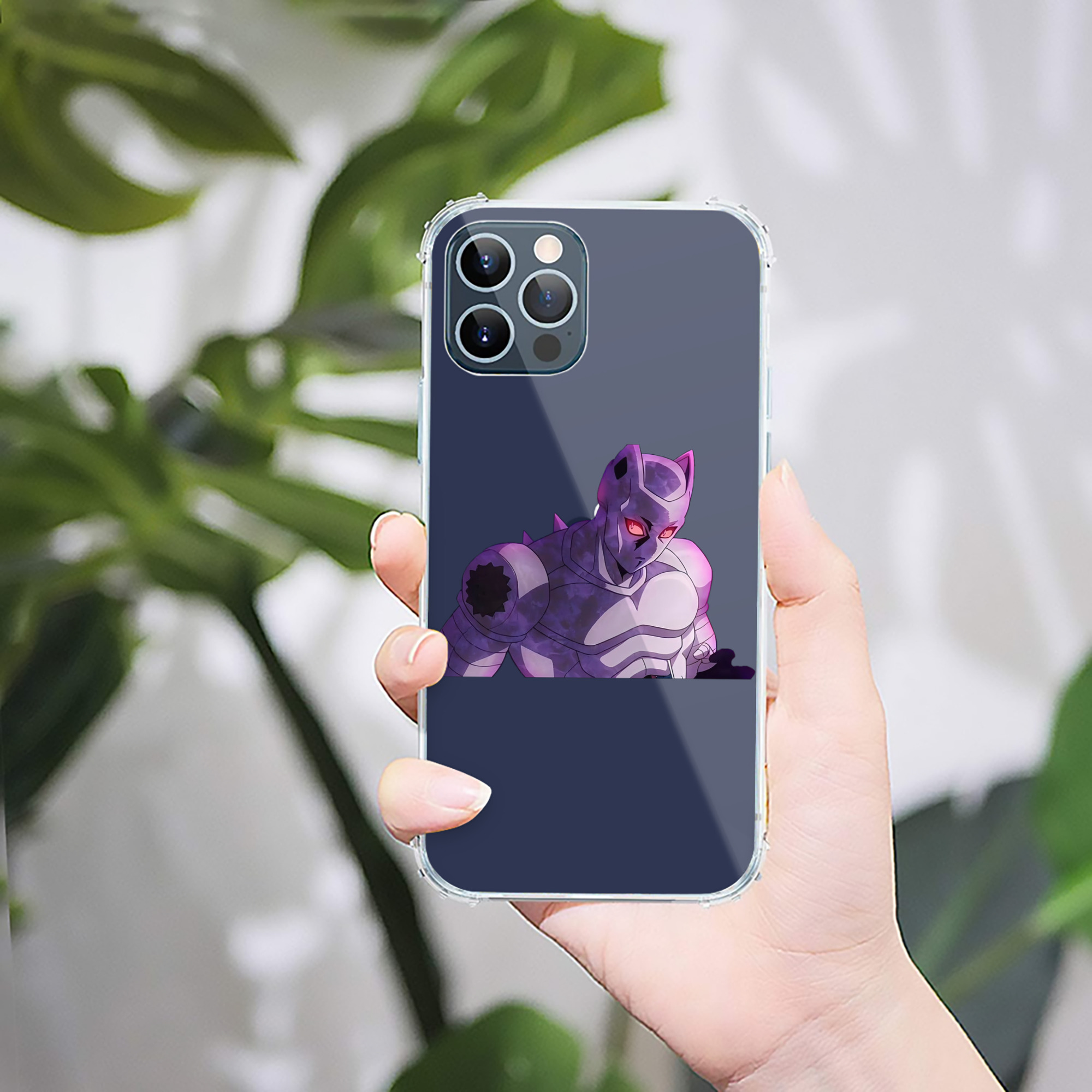 （画像用） ジョジョの奇妙な冒険 きら よしかげ JoJo's Bizarre Adventure Kira Yoshikage 【iPhone 12シリーズ対応】透明スマホケース（クリアソフトケース）